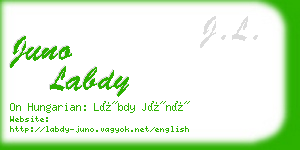 juno labdy business card